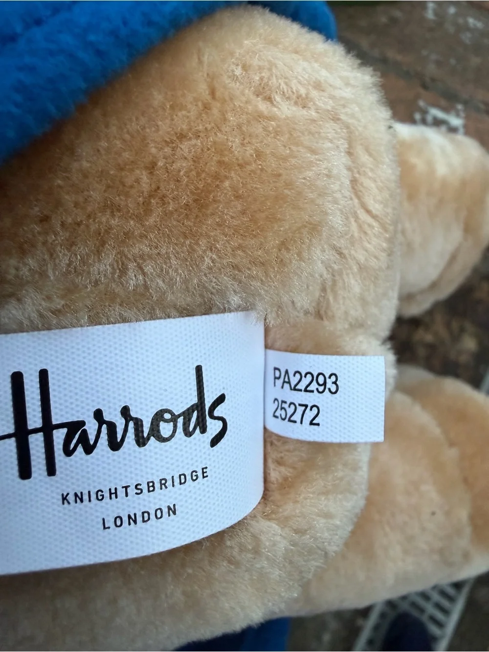 Harrods Classic Paddington Bear in Blue Coat & Red Hat Harrods Suitcase CLEAN